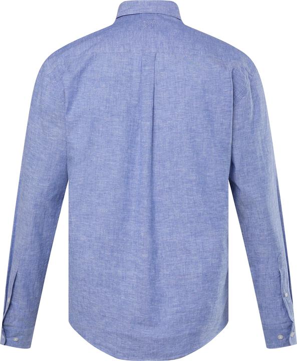 Image du produit JP1880 Chemise en lin mélangé. Manches longues et col à pointes boutonnées - coupe Modern Fit (4XL)