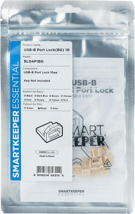 Produktbild Smart Keeper Mini USB-B Port Blocker beige 10 Stk.