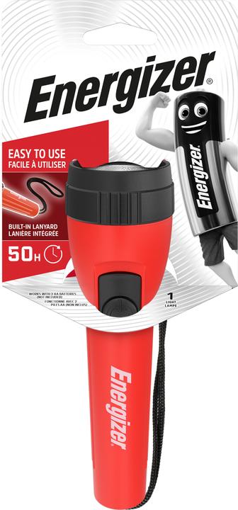 Produktbild Energizer Light 2AA - Hand-Blinklicht - Rot - Kunststoff - Tasten - LED - 7 Lampen (15 cm, 25 lm)