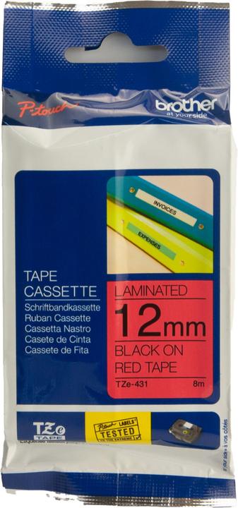 Produktbild Brother Farb/Schriftbänder (1.20 cm, Rot)