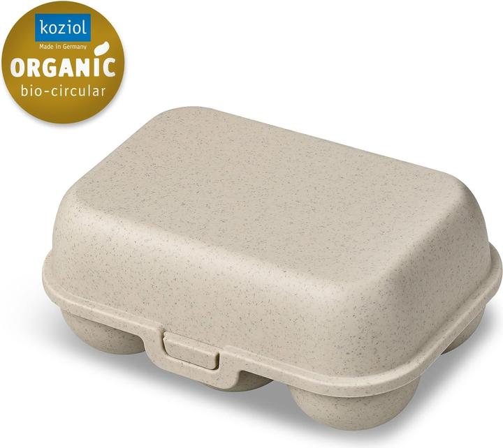 Actual product image Koziol Egg Box To Go mini 17 x 11.8 cm, Sand (1.40 l)