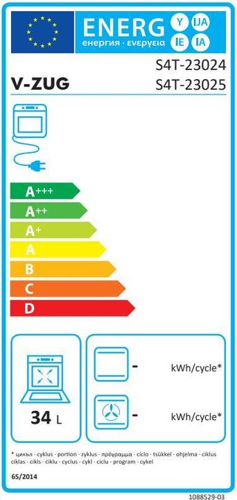 Energie-Label V-Zug 2302500004