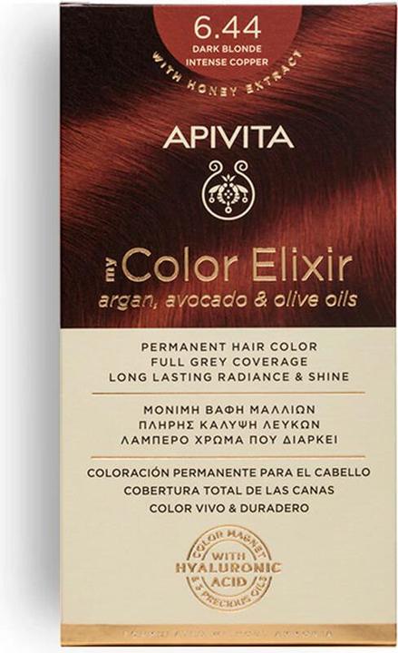 Actual product image Apivita My Color Elixir Permanent Hair Color with Argan, Avocado, and Olive Oils 50ml (Colour11)