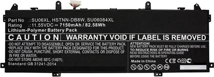 CoreParts Batterie d'ordinateur portable pour HP (7150 mAh)