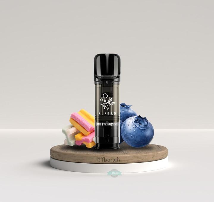 Actual product image Elfbar ELFA Pro - 2ml PODs 20mg, Blueberry BG (Bilberry)