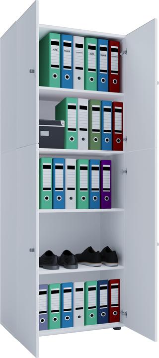 Produktbild VCM Büroschrank Aktenschrank Lona 5-fach Drehtüren (70 x 40 x 184 cm)