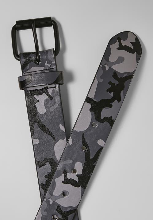 Actual product image Urban Classics Synthetic Leather Camo Belt - 16373 (S, M)