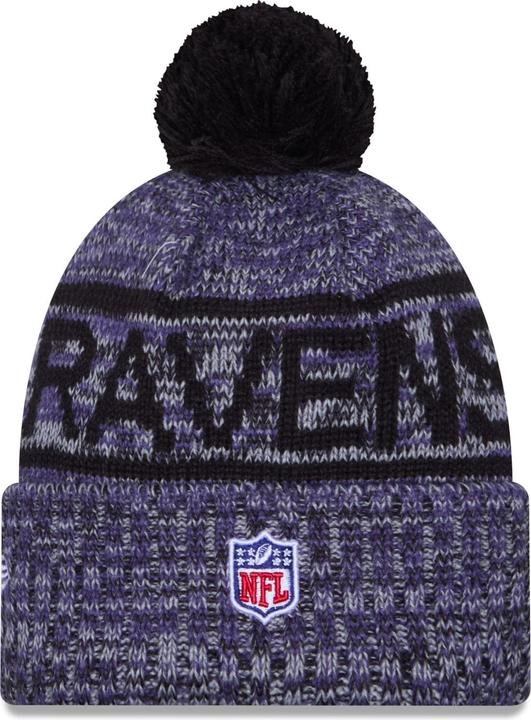 Image du produit New Era Bommel Wintermütze Sideline Baltimore Ravens (Taille unique)