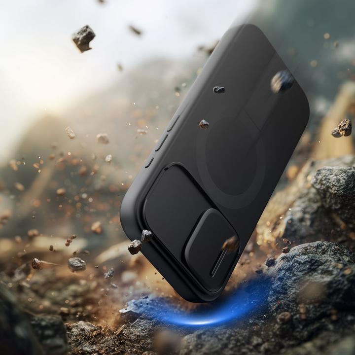 Produktbild Tech-Protect Kevlar Aura MagSafe Case für iPhone 17 - Schwarz (Apple iPhone 17)