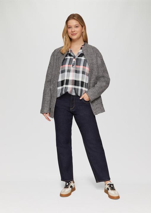 Produktbild S.Oliver Bluse Karierte Bluse mit Hemdkragen (50)
