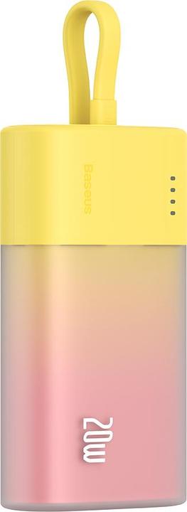Actual product image Baseus Popsicle 5200mAh 20W Powerbank with Built-in Lightning Cable (+ White Simple USB-C - U (5200 mAh, 20 W)