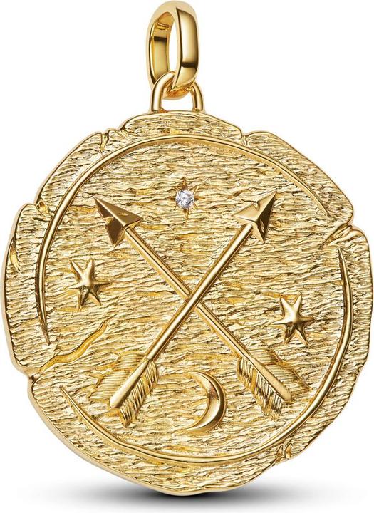 Immagine prodotto Pandora ME Gekreuzte Pfeile Grosses Medaillon Charm (Metallo placcato oro, 585 oro giallo)