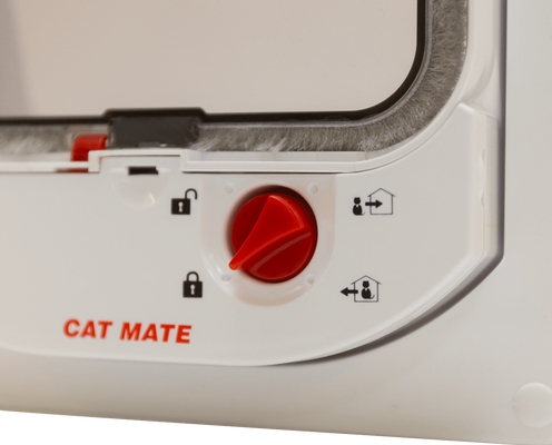 Productafbeelding Cat Mate 4-voudig afsluitbaar kattenluik, elektromagnetisch, wit (Magnetisch kattenluik)