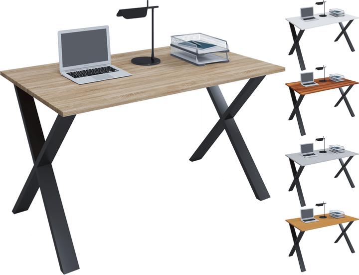 VCM Schreibtisch Computertisch Lona X SW