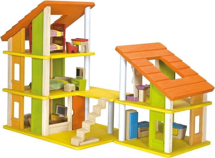 Image du produit Plantoys Chalet Maison de poupées avec meubles