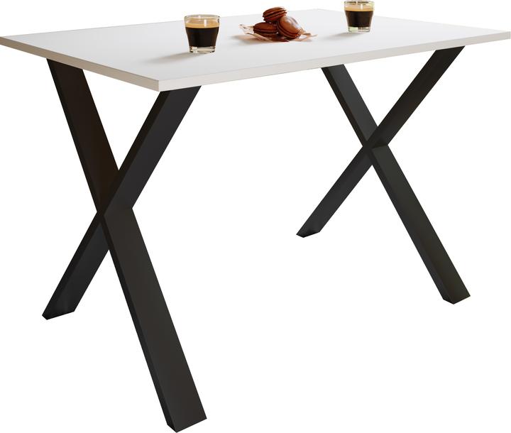 VCM Premium Esszimmertisch Holztisch Esstisch Tisch "Xona X" (140 x 50 x 76 cm)