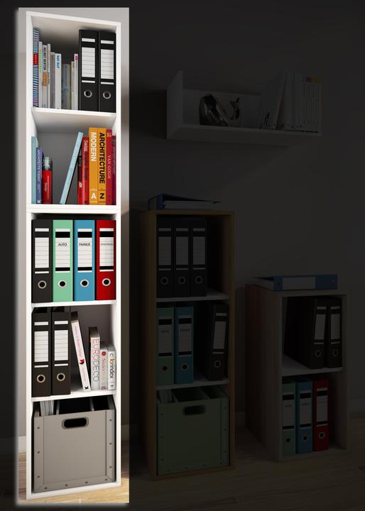 Immagine prodotto VCM Armadio per ufficio in legno Scaffale per file Lona l 5 scomparti (35 x 37 x 183 cm)