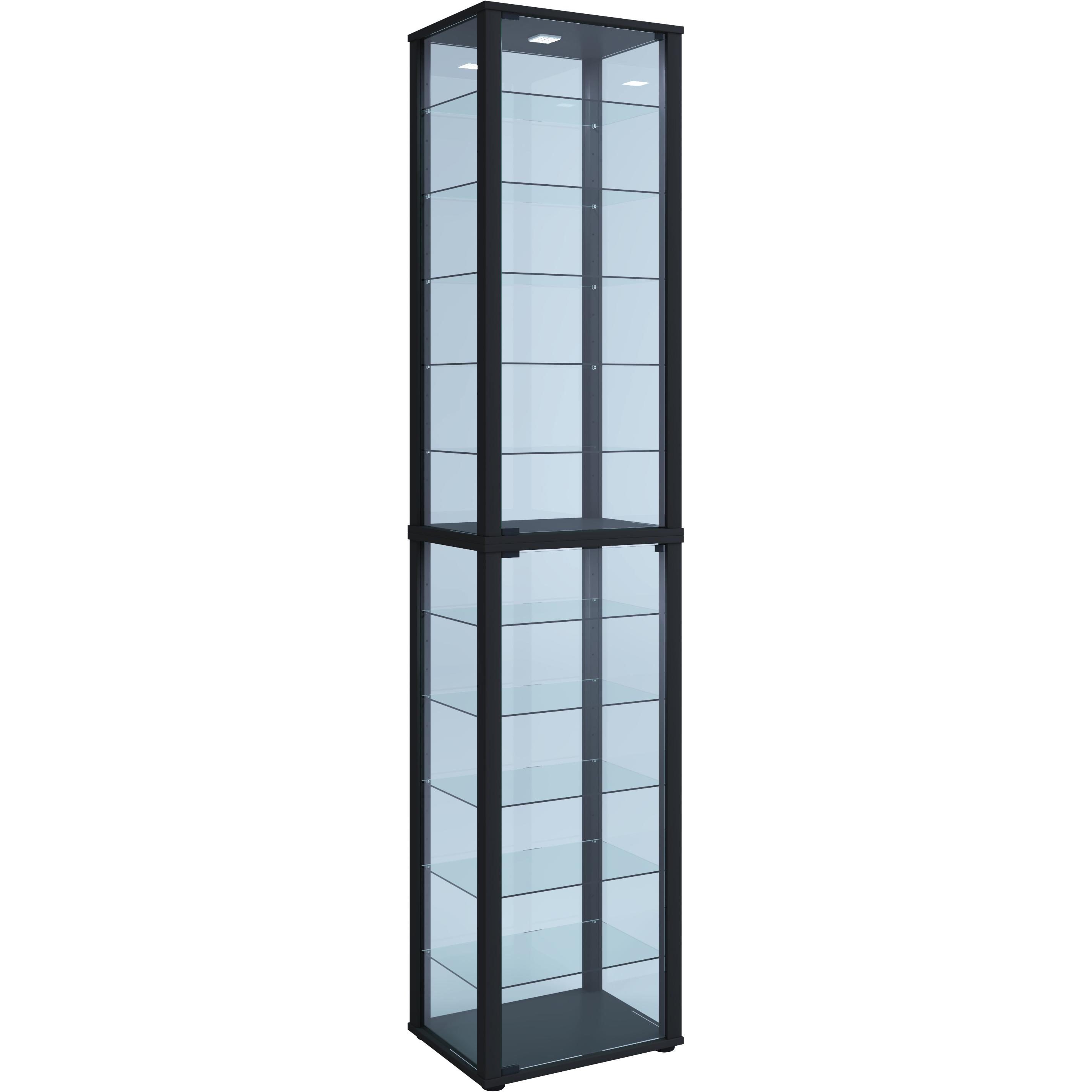 Thumbnail - VCM, Vitrine + Buffetschrank, Sammel Stand Vitrine Holz Glas Kavis XXL (227 x 50 x 38 cm)