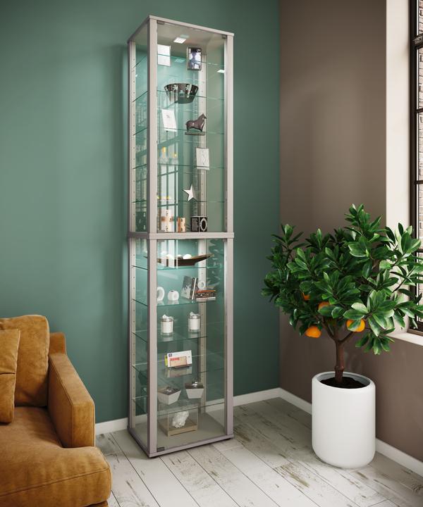 Image du produit VCM Stand de collection Vitrine bois verre Kavis XXL (50 x 30 cm)