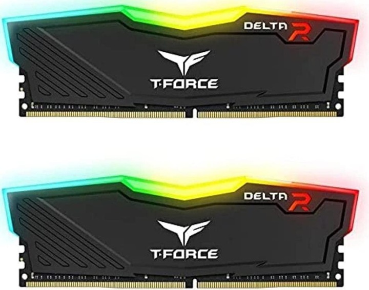 Produktbild Team Group Atmintis T-Force Delta RGB, DDR4, 16 GB, 3200MHz, CL16 (TF3D416G3200HC16FDC01) (2 x 8GB, 3200 MHz, DDR4-RAM, DIMM)