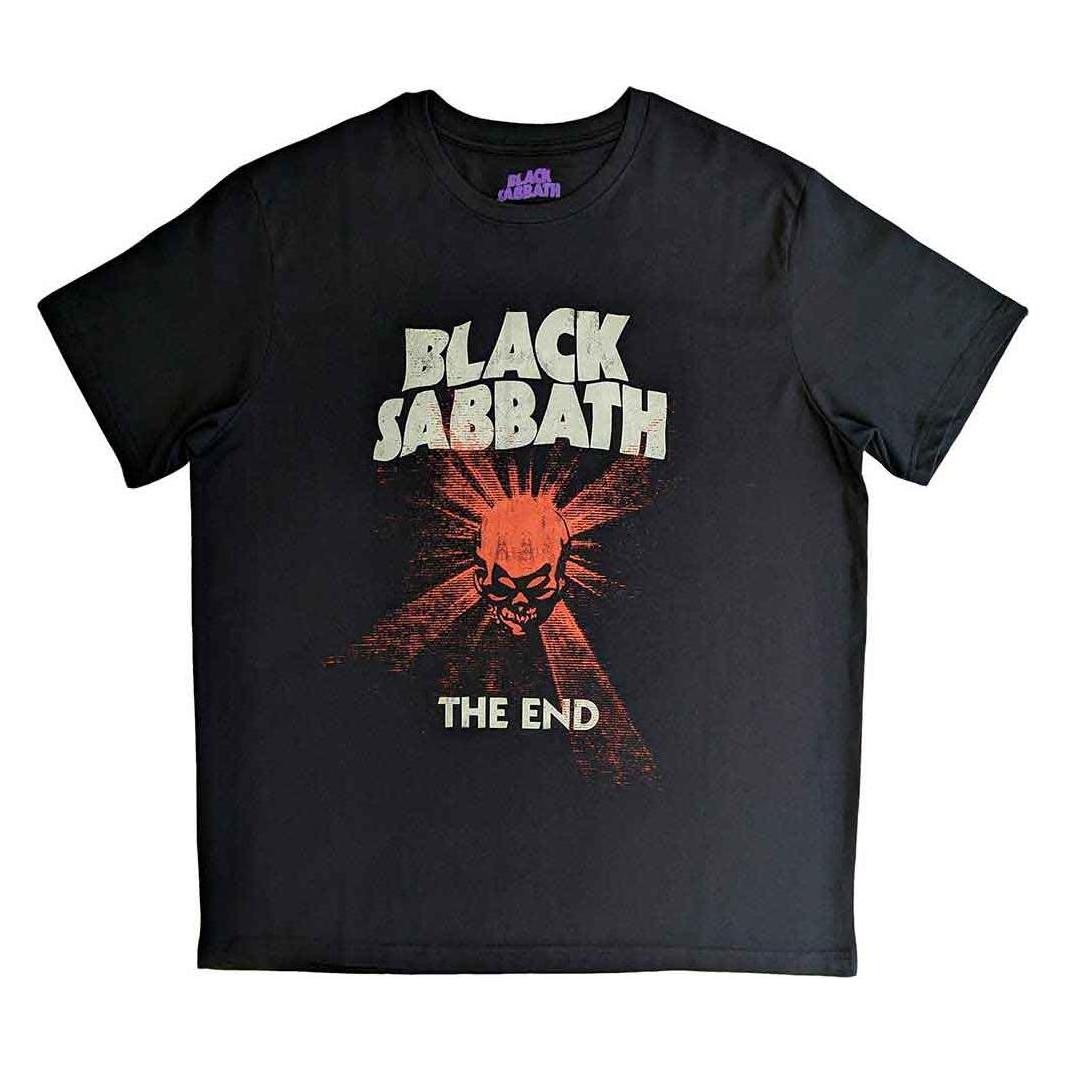 Black Sabbath, Herren, Shirts, The End Skull Shine Mens, Schwarz, (L)