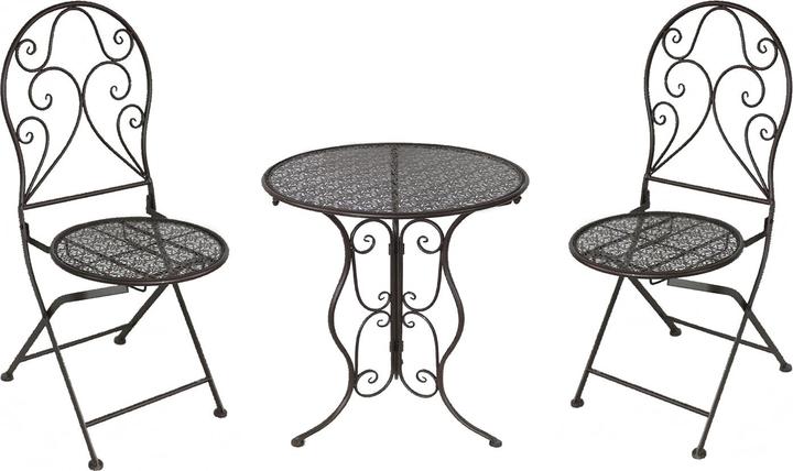 Actual product image HTI-Living Essgruppe 3-teilig Lani Braun (Metal)