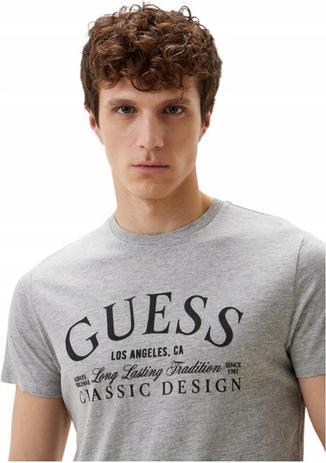 Immagine prodotto Guess Herren T-Shirt Classic Bsc Intl Klassisches Design Grau (XXL)