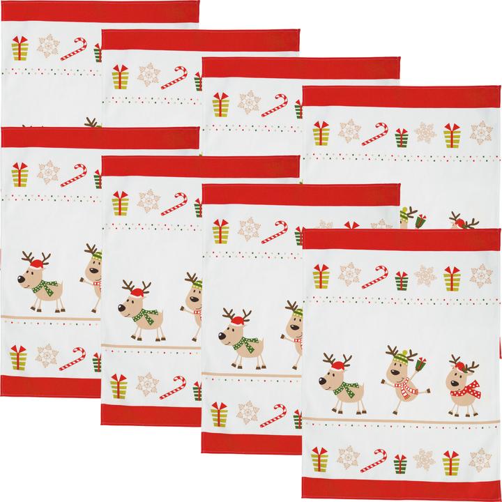 Confezione da 8 renne divertenti