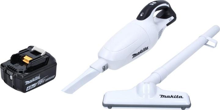 Produktbild Makita DCL 181 FZ W Akku Staubsauger 18 V Weiss + 1x Akku 4,0 Ah - ohne Ladegerät