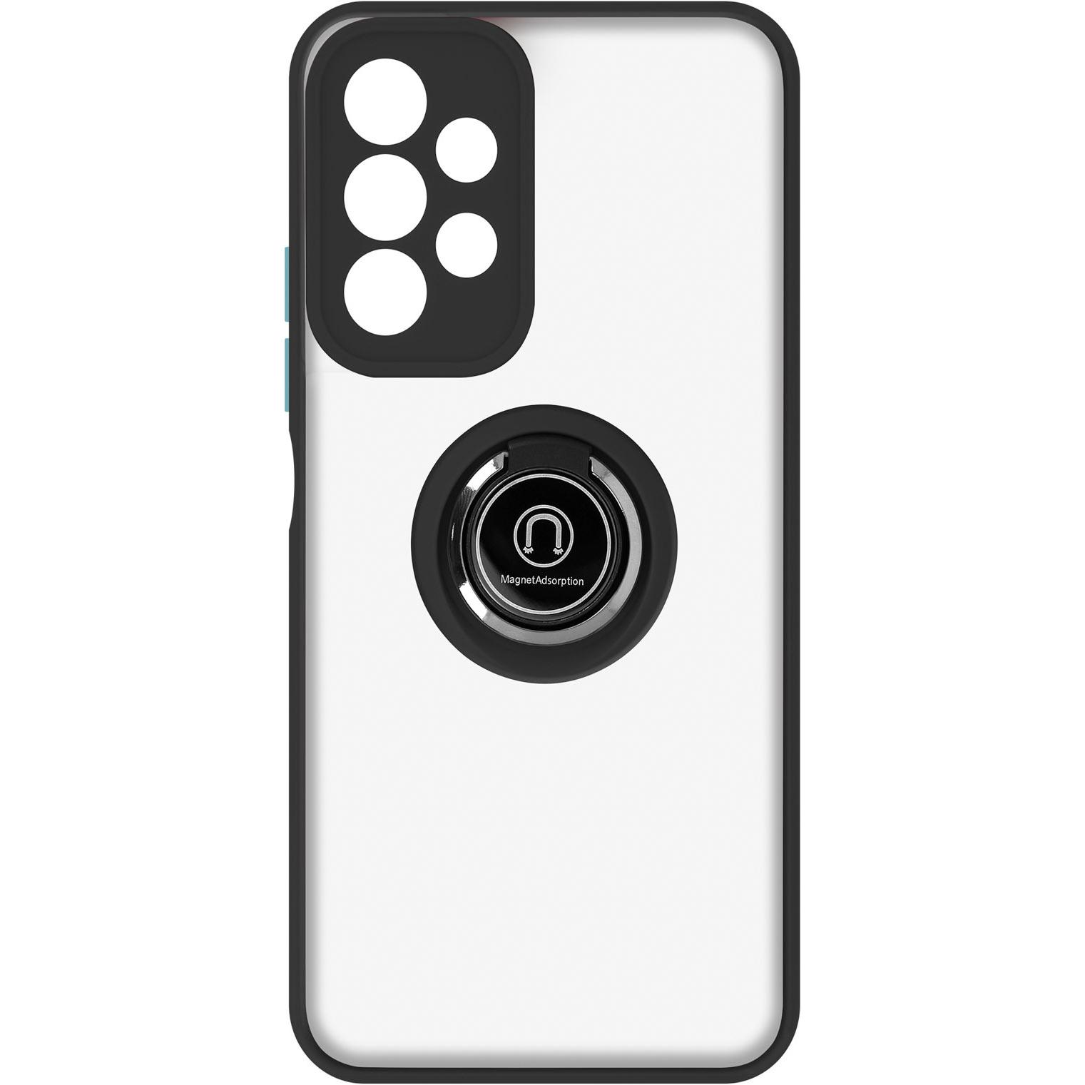 Avizar Handyhülle mit Ring-Halterung Series (Samsung Galaxy A13), Smartphone Hülle, Schwarz