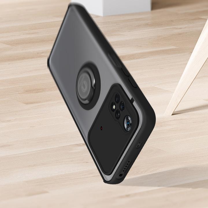 Image du produit Avizar Étui pour téléphone portable avec support pour anneau Series (Xiaomi Poco M4 Pro)