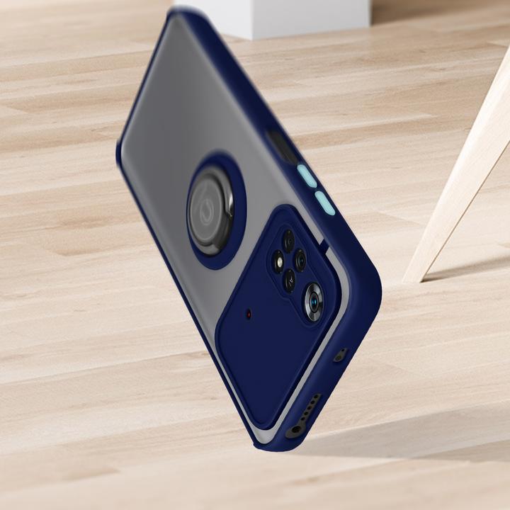 Image du produit Avizar Étui pour téléphone portable avec support pour anneau Series (Xiaomi Poco M4 Pro)