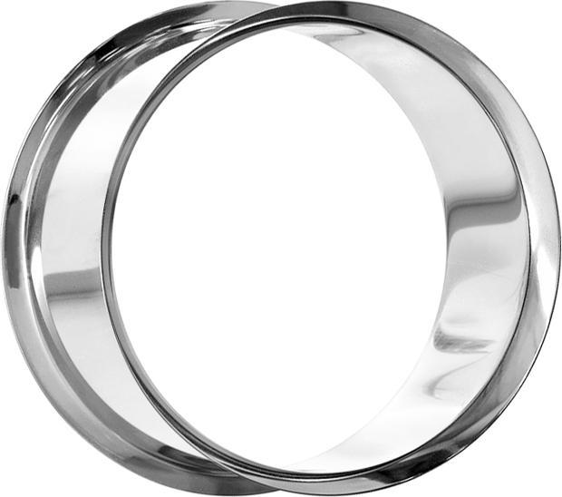 Image du produit Star Piercing Flared Tunnel argenté (sans laiton, Acier chirurgical 316L)