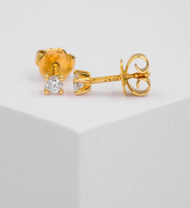 Image du produit Muau Boucles d'oreilles (750/18 K Or jaune)