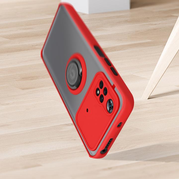 Image du produit Avizar Étui pour téléphone portable avec support pour anneau Series (Xiaomi Poco M4 Pro)