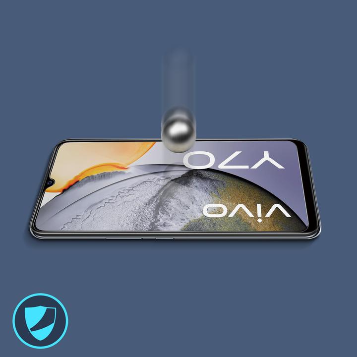 Actual product image Avizar Crystal clear film, glass screen protector (1 pcs., Vivo Y70)