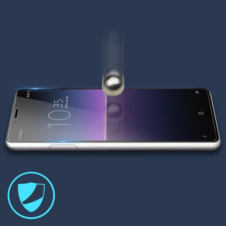 Actual product image Avizar Crystal clear film, glass screen protector (1 Piece, Sony Xperia 10 II)