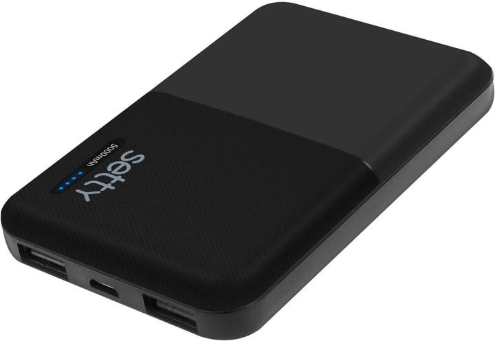 Produktbild Setty 5000mAh Powerbank mit 2x 1A USB Anschlüssen (5000 mAh)