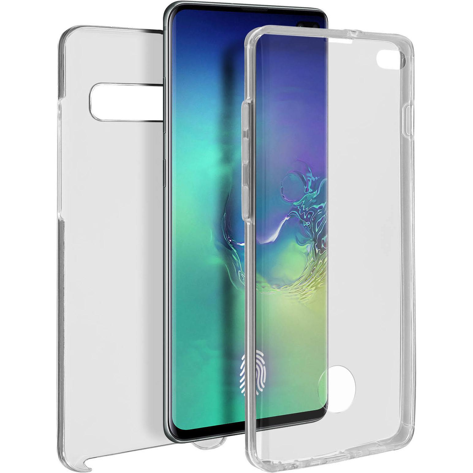 Avizar Rundumschutz Series (Samsung Galaxy S10+), Smartphone Hülle, Transparent