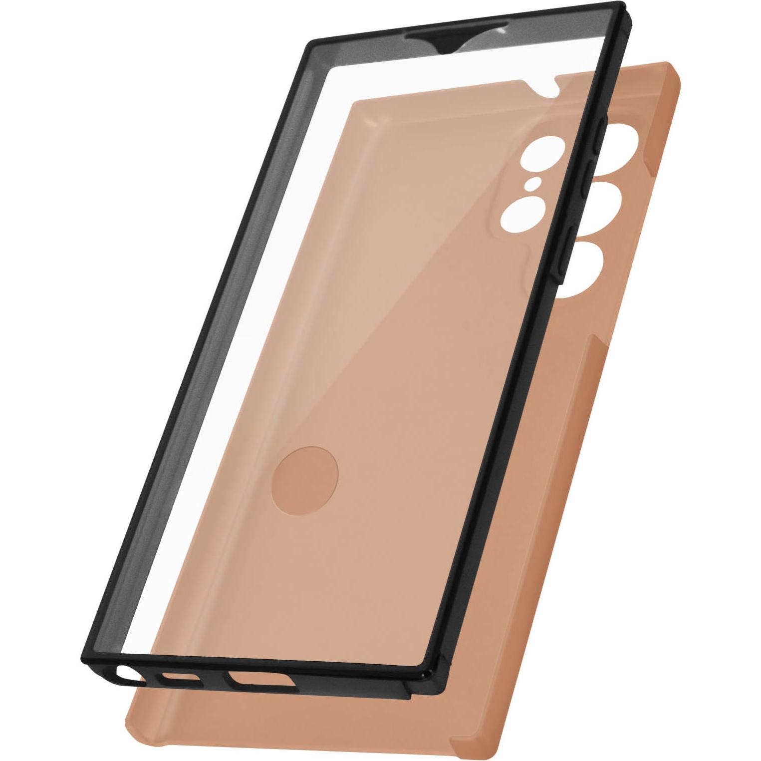 Avizar Vorder- Rückseite Schutzhülle, Full Cover Series (Samsung Galaxy S22 Ultra), Smartphone Hülle, Rosa
