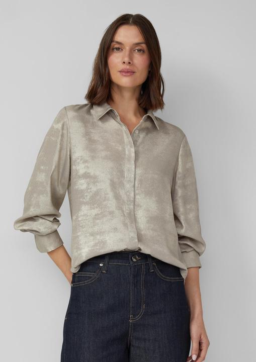 Immagine prodotto s.Oliver Bluse Langarm-Bluse mit verdeckter Knopfleiste und Hemdkragen (46)