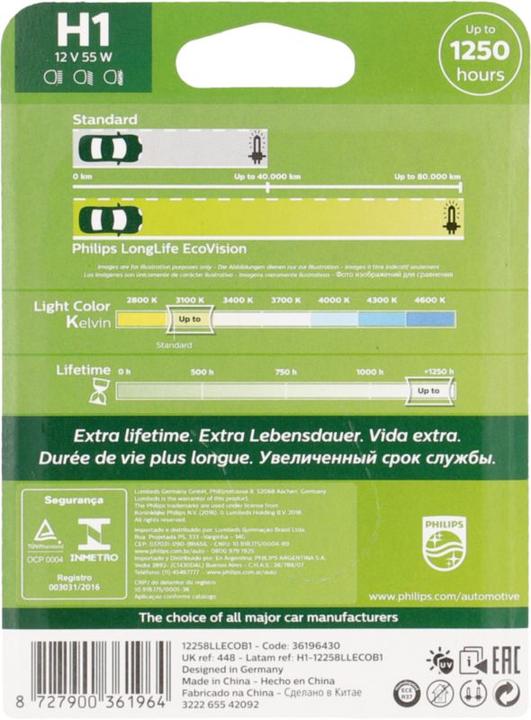 Energy Label Philips LongLife EcoVision (H1)