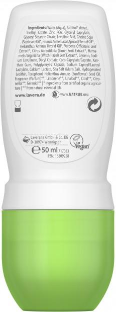 Actual product image Lavera Deo Roll-On Natural Refresh Bio Limette (Roll-on, 50 ml)