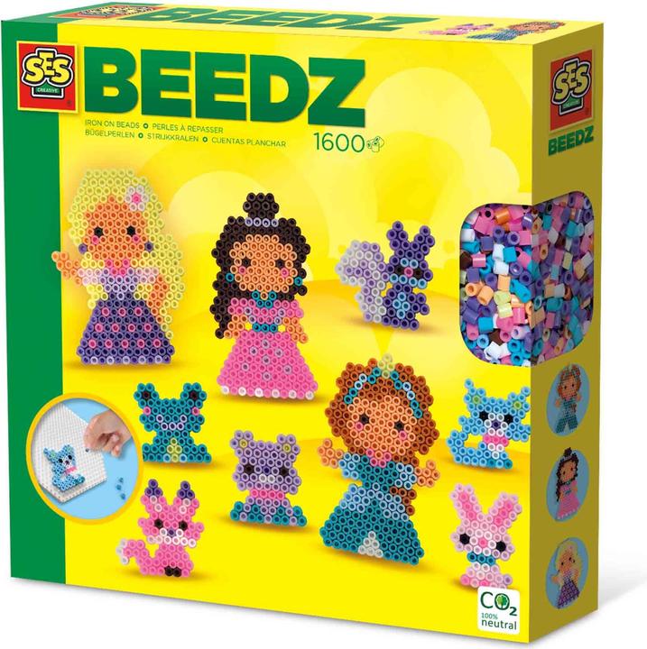 Actual product image Ses Iron on beads - Princesses and animal friends