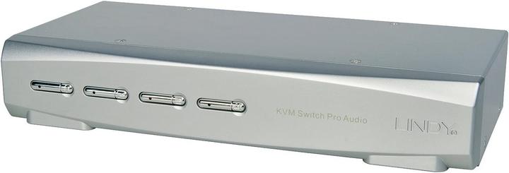 Produktbild Lindy 4 Port DisplayPort 1.2 KVM Switch Pro Audio USB 2.0