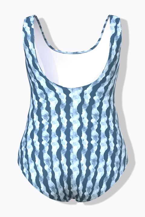 Actual product image Ulla Popken Wave Print Swimsuit (50)