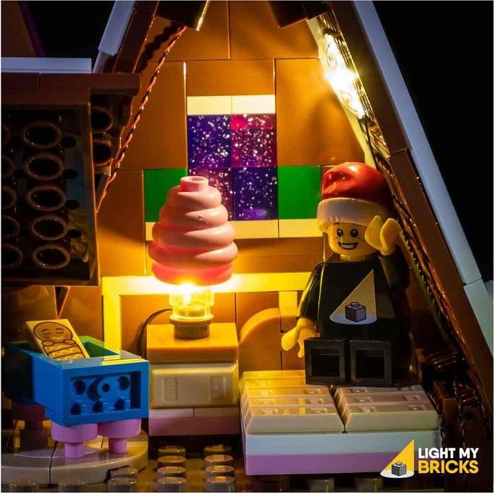 Image du produit Light my bricks Set de lumière LED pour maison en pain d'épices LEGO