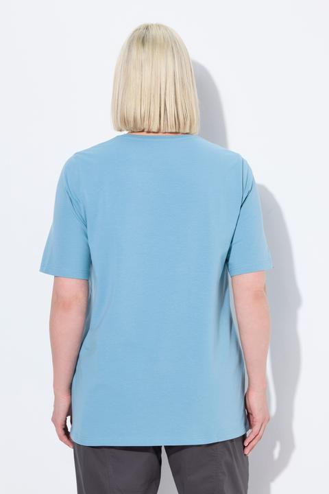 Produktbild Ulla Popken T-Shirt, A-Linie, V-Ausschnitt, Halbarm (46, 48)