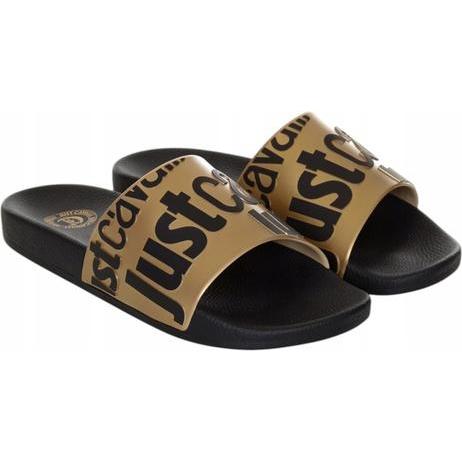Just Cavalli, Uomini, Infradito, Fondo Pool Dis Flip-Flops für Herren. 1 Schwarz, Nero, (46)