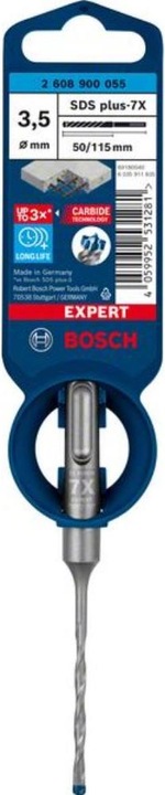 Actual product image Bosch Professional Zubehör EXPERT SDS plus-7X hammer drill, 3.5 x 50 x 115 mm (3.5 mm)